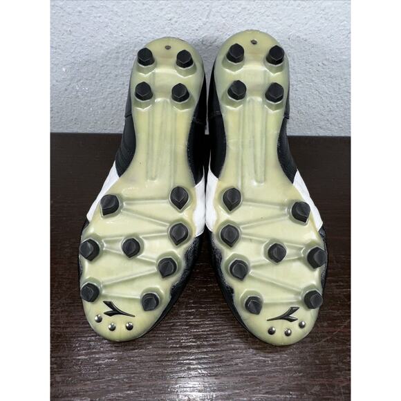 Diadora Brasil Classico DST Made In Indonesia Soccer Black Cleats Boots Size 9 - Picture 10 of 12